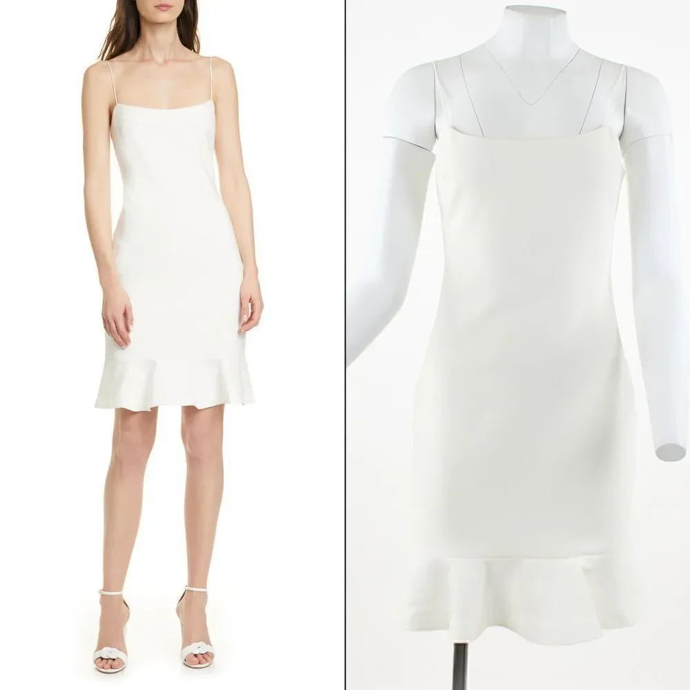 Likely Banks Ruffle Hem Sheath Dress
